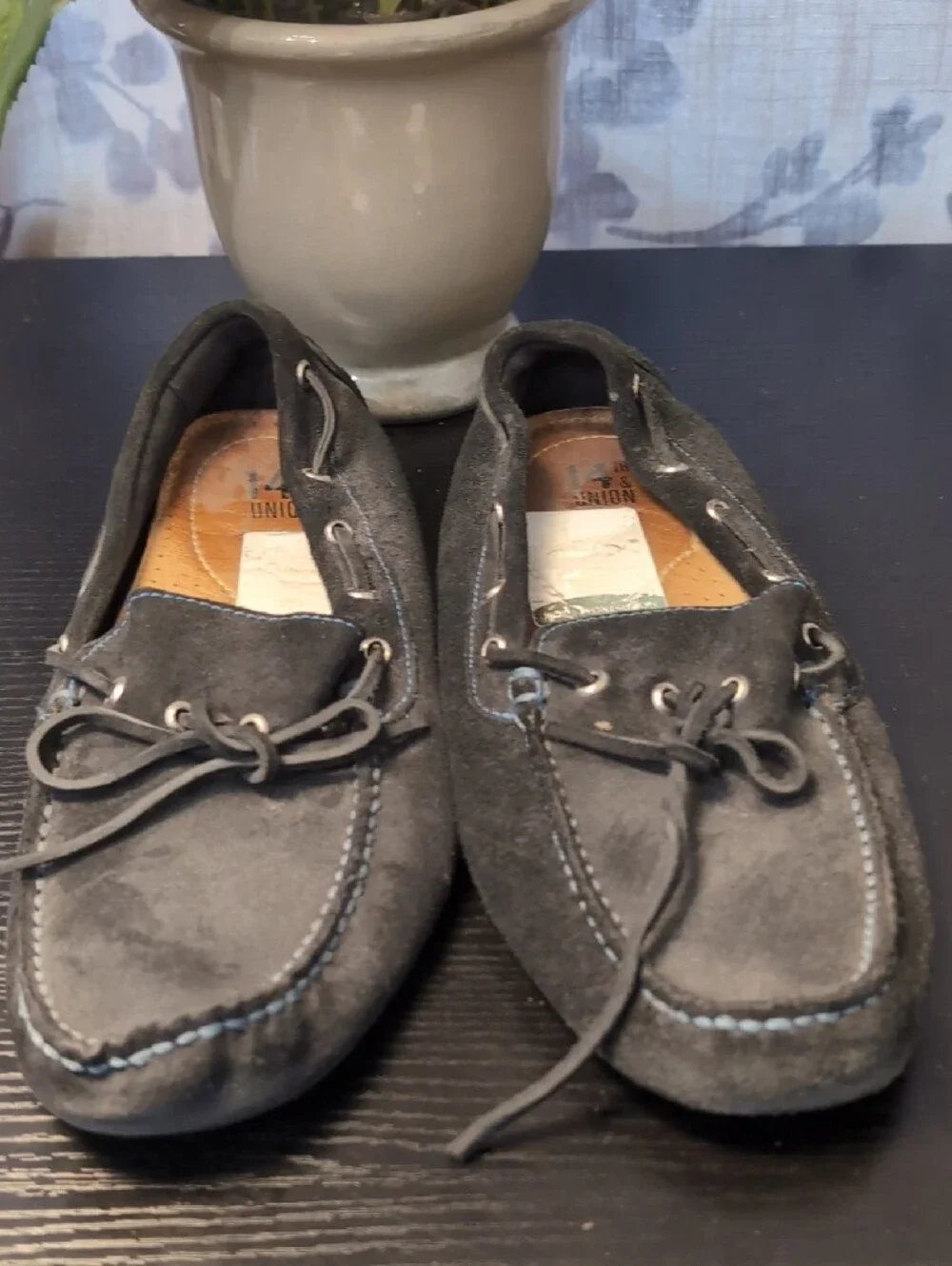 Men's Gray Suede Moccasin Driving Loafers
